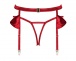 Obsessive - Rubinesa Garter Belt & Thong - Red - S/M photo-8