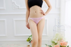 SB - 蕾絲丁字褲 420 - 粉紅色 照片