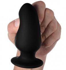 Squeeze-It - Anal Plug M-size - Black photo