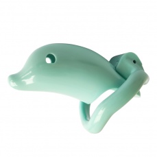 FAAK - Long Dolphin Chastity Cage - Blue photo