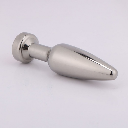 MT - Anal Plug 112x29mm - Silver/Red photo