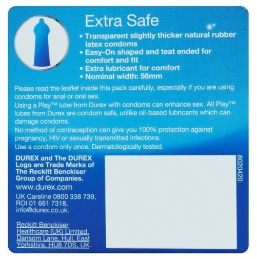 Durex - Extra Safe 3's Pack photo
