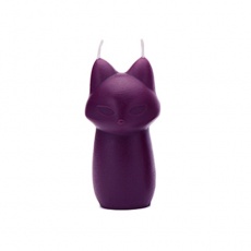 Roomfun Fox Shaped Low Temperature Dual Wicks Candles - Purple - Black Currant photo