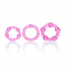 CEN - 五珠阴茎环 - 粉红色 照片