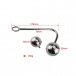 MT - Anal Rope Hook with 2 Balls Movable 176 mm photo-6