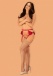 Obsessive - Rubinesa Garter Belt & Thong - Red - S/M photo-3