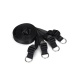 Liebe Seele - Under Bed Restraint System w Rings - Black photo