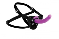 Strap U - Navigator G-Spot Dildo Silicone with Harness - Purple photo