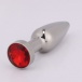 MT - Anal Plug 112x29mm - Silver/Red photo-3
