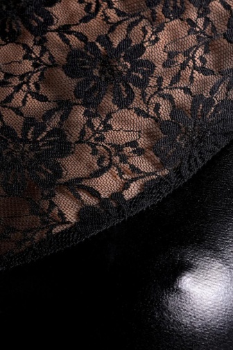 Glossy - Lulu Wetlook Dress - Black - S photo