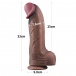Lovetoy - 13" XXL Dual Layered Cock - Brown photo-9