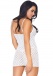 Leg Avenue - Lace Up Front Mini Dress Set - White photo-2