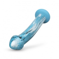 Gildo - 海洋波紋玻璃假陽具 - 藍色 照片