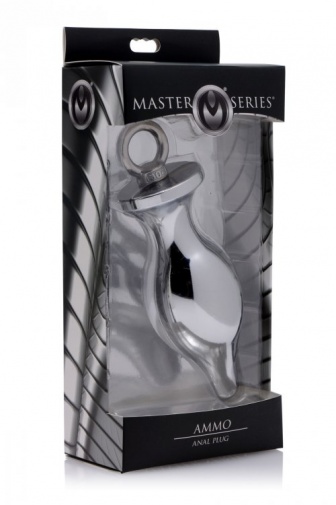 Master Series - Ammo Anal Plug - Silver photo