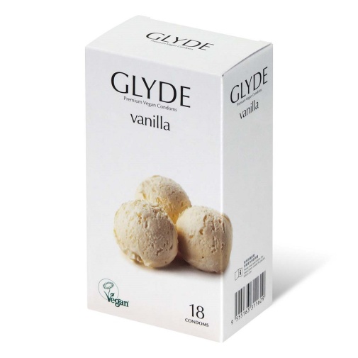Glyde Vegan - Vanilla Condoms 18's Pack photo