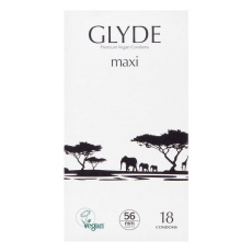 Glyde Vegan - Maxi Condoms 56mm 18's Pack  photo