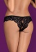 Obsessive - Laluna Crotchless Panties Mini - Black - S/M photo-6
