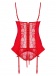 Obsessive - Heartina Corset & Panties - Red - L/XL photo-6