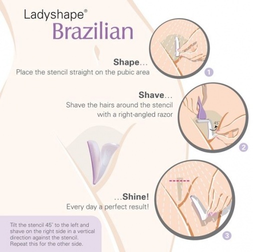 Ladyshape - Brazilian Shaving Stencil photo