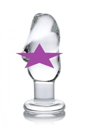 Prisms Erotic Glass - Asvini Penis Anal Plug - Clear photo