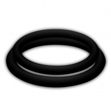 Joy Division - POTENZduo Ring Set M - Black photo