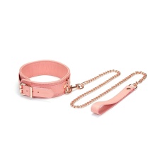 Liebe Seele - Premium Leather Collar - Pink photo