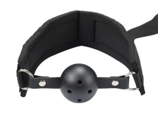 MT - Bondage Gear w Mouth Ball - Black photo