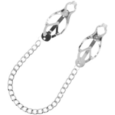 Darkness - Nifty Nipple Clamps w Chain - Silver photo
