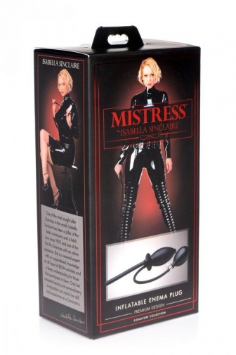 Mistress - Inflatable Enema Plug - Black photo