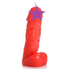 Master Series - Passion Pecker Dick Drip Candle - Red photo