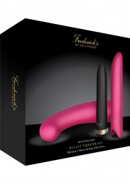 FOH - Rechargeable Bullet Vibe Set with 2 Sleeves - Pink photo