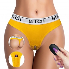 Lovetoy - Bitch Vibrating Panties M - Yellow photo
