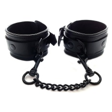 Rouge - Leather Wrist Cuffs - Total Black photo