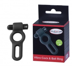 Malesation - Vibro Cock & Ball Ring - Black photo