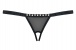 Obsessive - 812-THC-1 Crotchless Thong - Black - S/M photo-8