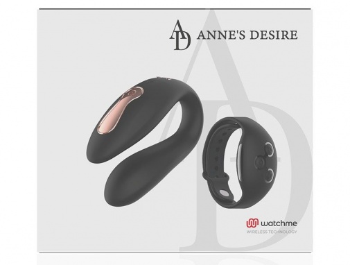 Anne's Desire - Dual Pleasure Vibe Wirless Watchme - Black photo
