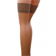 Passion - ST022 Stockings - Beige - 1/2 photo