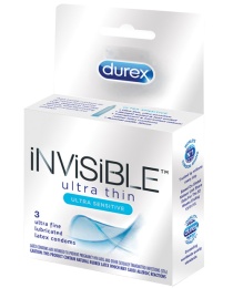 Durex - Invisible Ulta Thin Condom 3's Pack photo