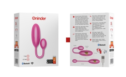 Oninder - Denver App Controlled Vibro Egg - Pink photo