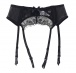 Ohyeah - Lace Garter Belt w Panties - Black - XL photo-10