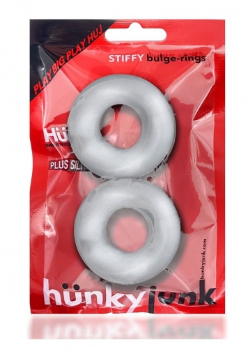Hunkyjunk - Stiffy Bulge Rings 陰莖環兩件裝 - 透明 照片