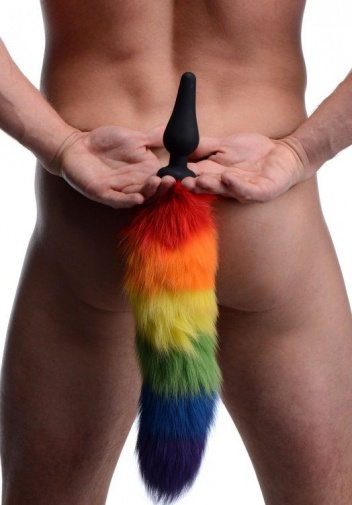 Tailz - Rainbow Tail Silicone Butt Plug photo