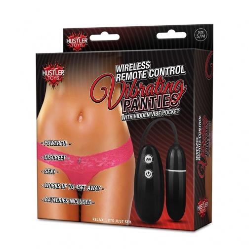 Hustler - Wireless Remote Control Vibrating Panties - Pink - SM photo