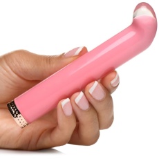 Prisms Erotic Glass - 10X Mini G-Spot Vibrator - Pink photo