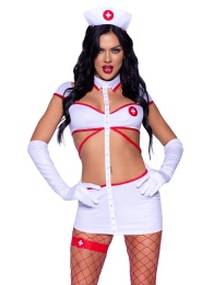 Leg Avenue - Heartstopping Nurse Costume - White - XS photo