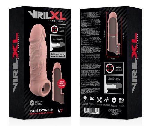 VirilXL - V7 仿真陰莖延長套 - 肉色 照片