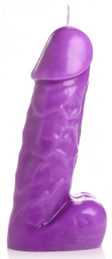 Master Series - Passion Pecker Dick Drip Candle - Purple photo