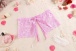 SB - Crotchless Lace Panties w Bow - Light Pink photo-10