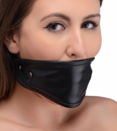 Strict - Leather Covered Ball Gag - Black photo