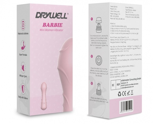 Drywell - Barbie 迷你震动器 - 粉红色 照片